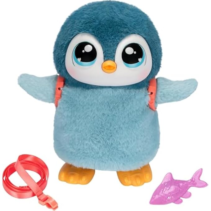 rayihni MY WALKING PENGUIN - WADDLES SOFT AND CUDDLY INTERACTIVE TOY PENGUIN THAT WALKS, DANCES AND FLAPS IT'S WINGS. 25+ SOUNDS AND REACTIONS. BATTERIES INCLUDED. FOR KIDS AGES 5+ - Image 2